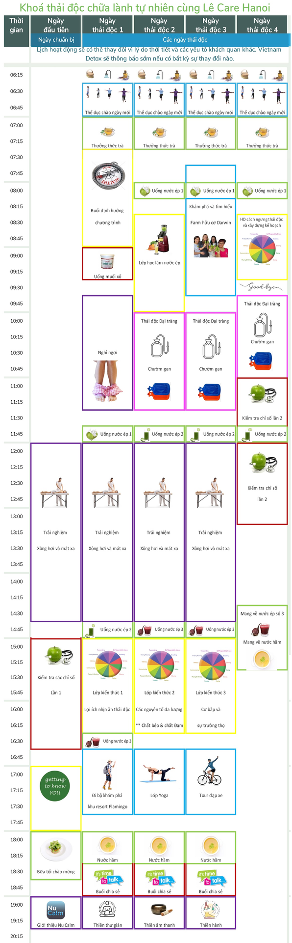 Vietnam Detox Flamingo Retreat Schedule VN 24025 1630
